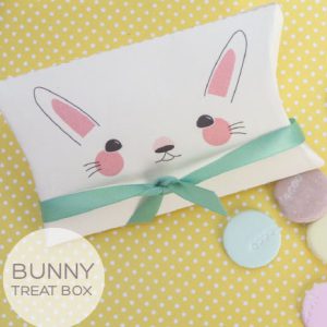 Easter Bunny Treat Box by templateofabox.com